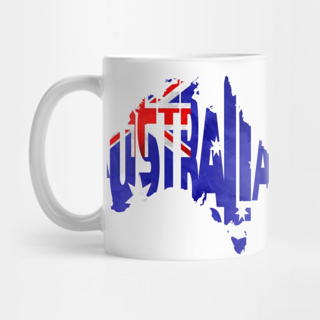 Australia Typo Map by inspirowl